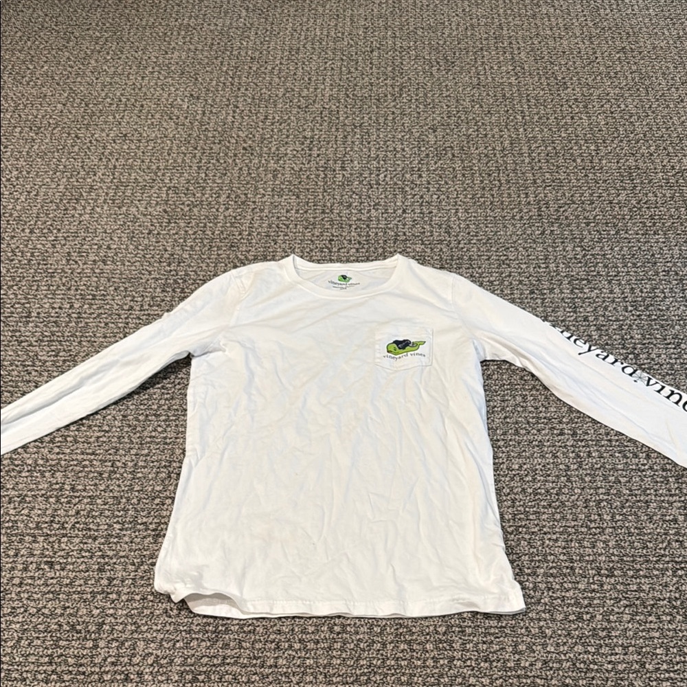 Vineyard Vines White Halloween Long Sleeve Tee